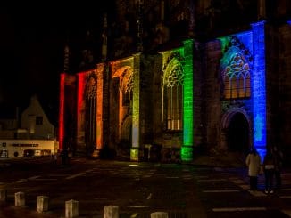 Friedensbeleuchtung St. Andreas Kirche Hildesheim